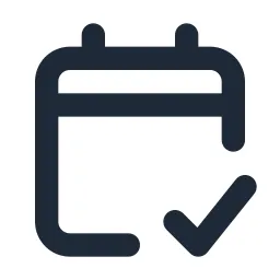 Calendar Check Line Icon