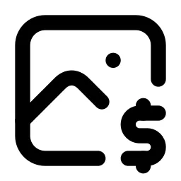 Photo Dollar Line Icon