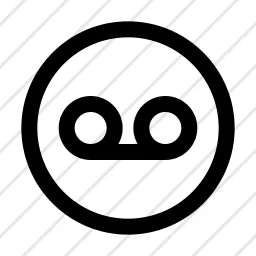 Circle Record Voicemail Band Tape Icon