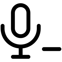 Microphone Minus Icon