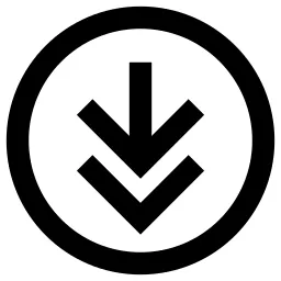 Double Arrow Down Circle Icon