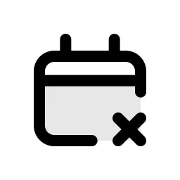 Calendar Close Duo Icon