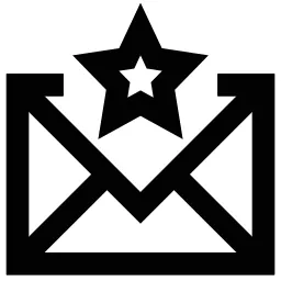 Star Envelope Icon