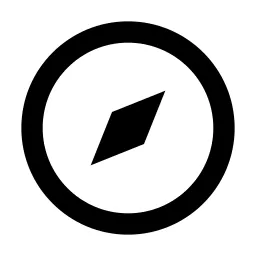 Compass Line Icon