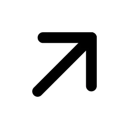 Arrow Up Right Line Icon