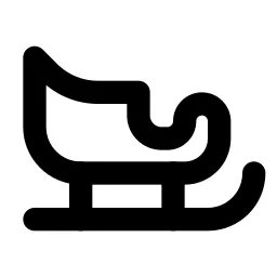 Sleigh Line Icon