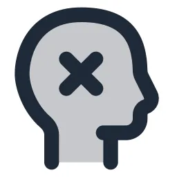 Head Close Duotone Icon