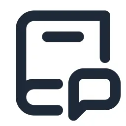 Book Chat Line Icon