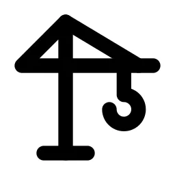 Crane Line Icon
