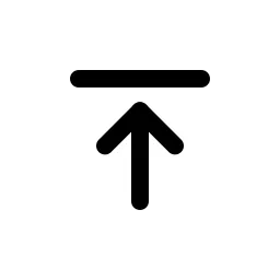 Arrow Up To Line Duo Icon