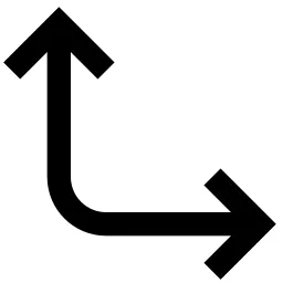 Right Up Arrows Icon