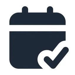 Calendar Check Solid Icon