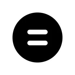 Circle Equal Fill Icon