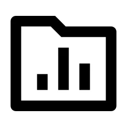 Folder Chart Line Icon