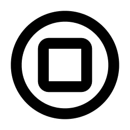 Playstation Square Line Icon