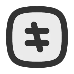 Equal Not Square Duotone Icon
