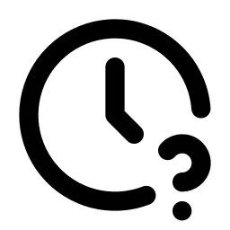 Clock Question Line Icon