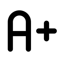 Text Increase Line Icon