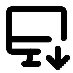 Device Imac Down Line Icon