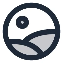 Image Circle Duotone Icon
