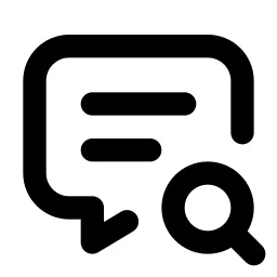 Message Search Line Icon