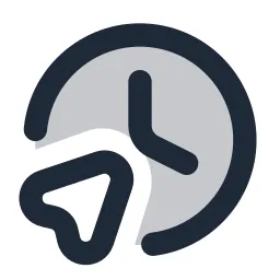 Clock Cursor 2 Duotone Icon