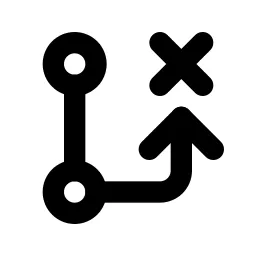 Git Branch Deleted Line Icon