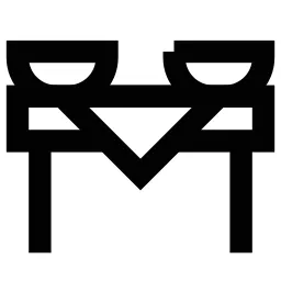 Dining Table Plates Icon