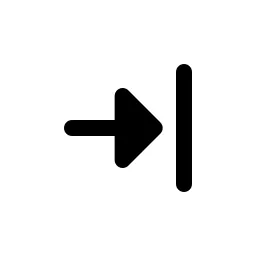 Arrow Right To Line Fill Icon