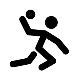 Play Handball Line Icon