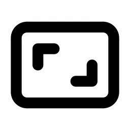 Aspect Ratio Line Icon