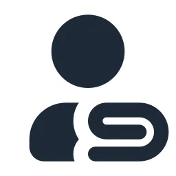 User Attachment Solid Icon