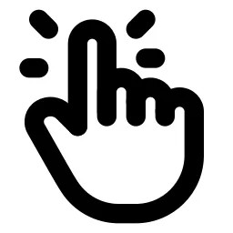 Hand Click Line Icon