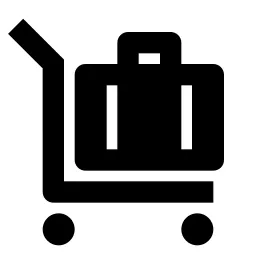 Luggage Cart Fill Icon