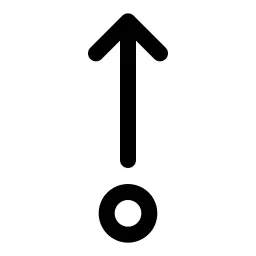 Dot Arrow Up Icon