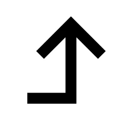 Corner Right Up Line Icon