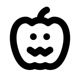 Pumpkin Scary Line Icon