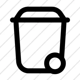 Waste Trash Can Icon