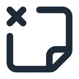 Note Delete Line Icon
