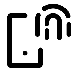 Mobile Fingerprint Icon