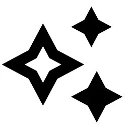 Sparkling 2 Line Icon