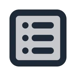 Layout Bulletlist Duotone Icon