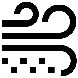 Strong Wind Hail Icon