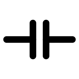 Circuit Capacitor Line Icon