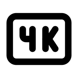 Badge 4k Line Icon