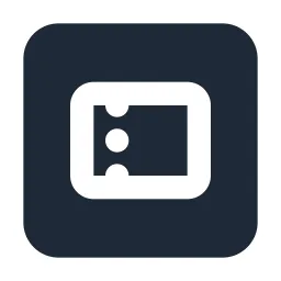 Ticket Box Solid Icon