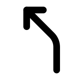 Arrow Bear Left Line Icon