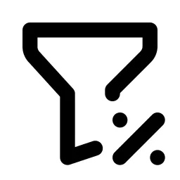 Filter Discount Line Icon