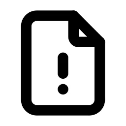 File Alert Line Icon