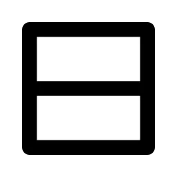 Layout Row Line Icon